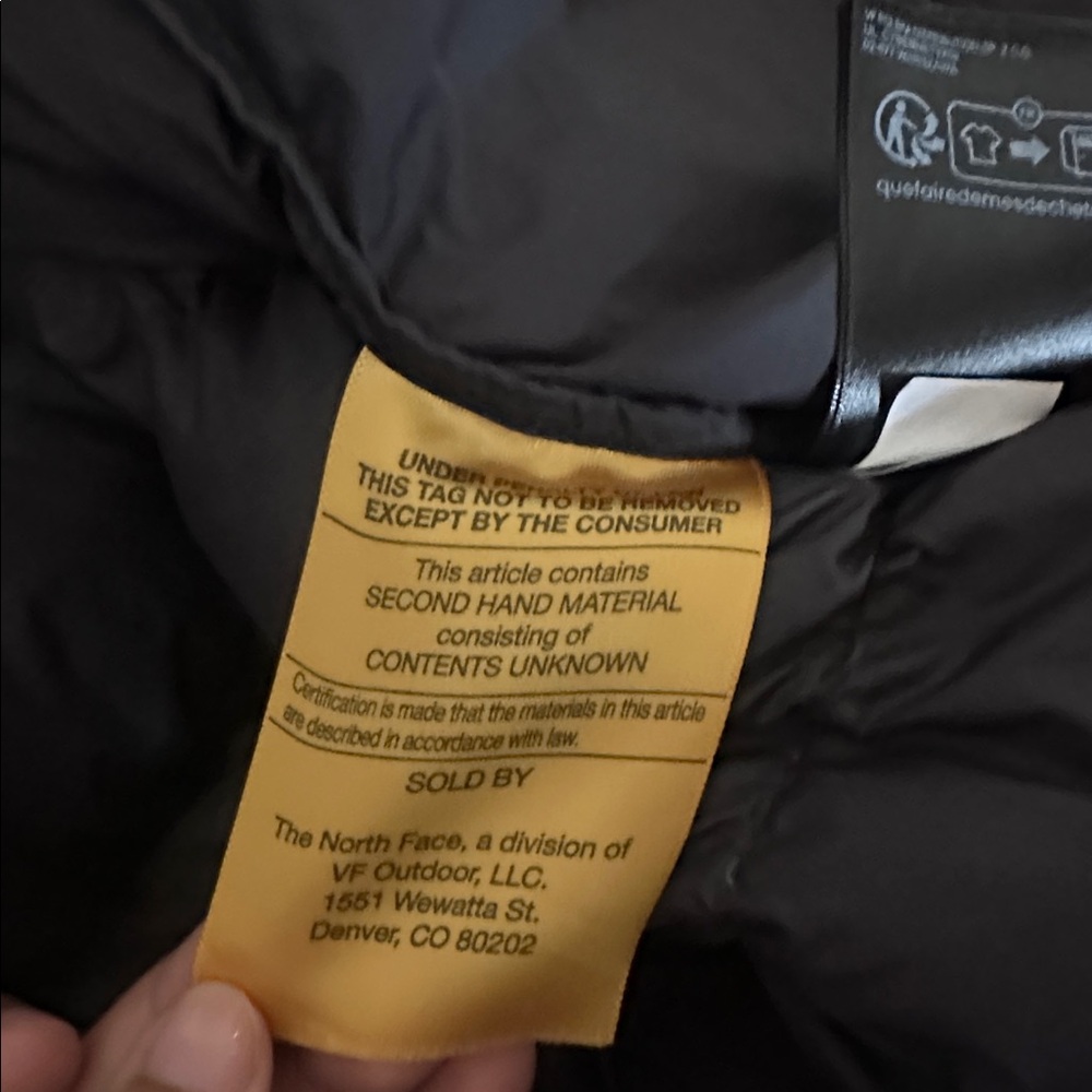 The North Face Black Hooded Down Puffer Jacket - Picture 3 of 5